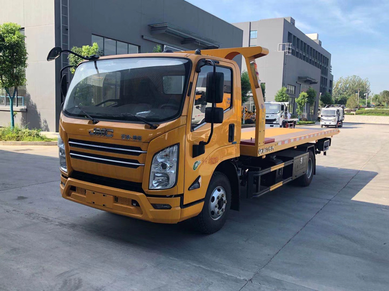 國六江鈴凱銳一拖二平闆清障拖車